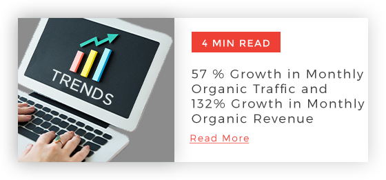 57 % Growth in Monthly Organic Traffic and 132% Growth in Monthly Organic Revenue- Case Study in D2C