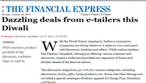 Social Beat gets mention in Financial Express on Diwali