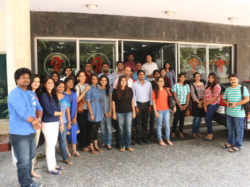 The team heads for authentic south indian food