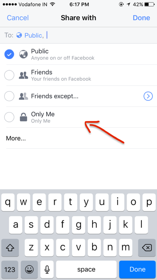 Facebook Live - Customise your privacy settings