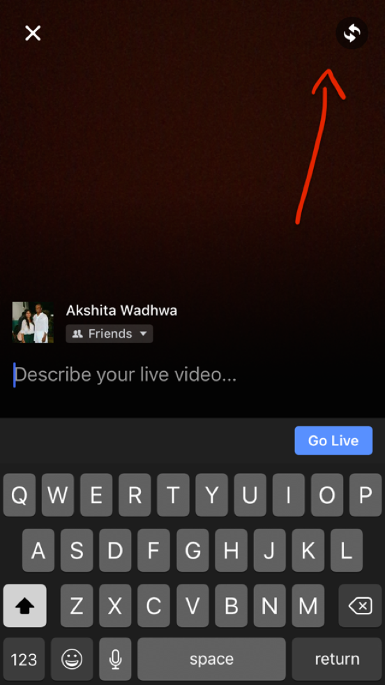 Facebook Live - Set up your Camera view