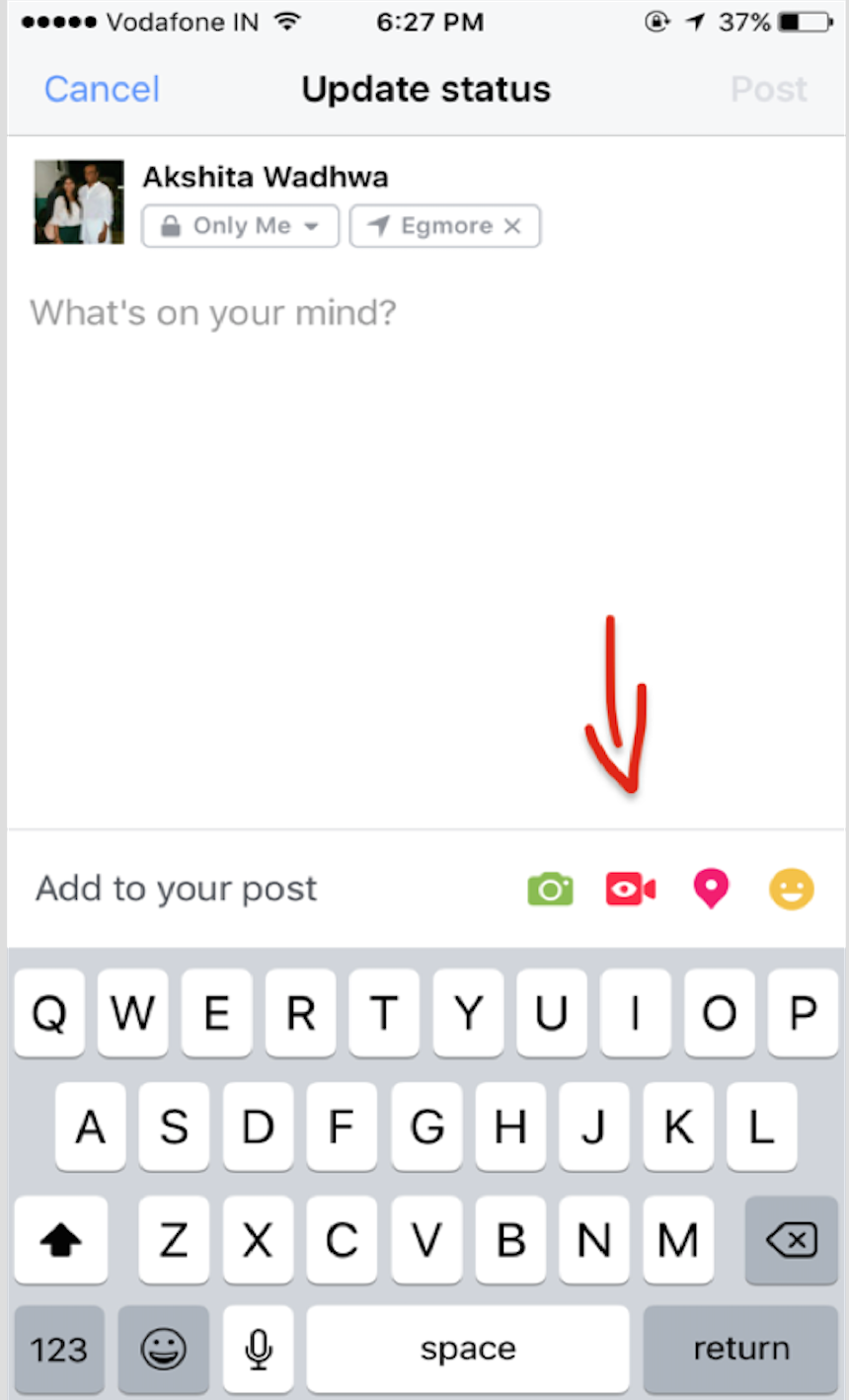 Facebook Live tab