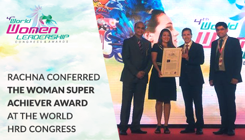 Rachna Conferred the Woman Super Achiever Award