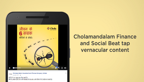 Cholamandalam Finance and Social Beat tap vernacular content