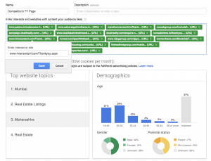 Custom Affnity audiences